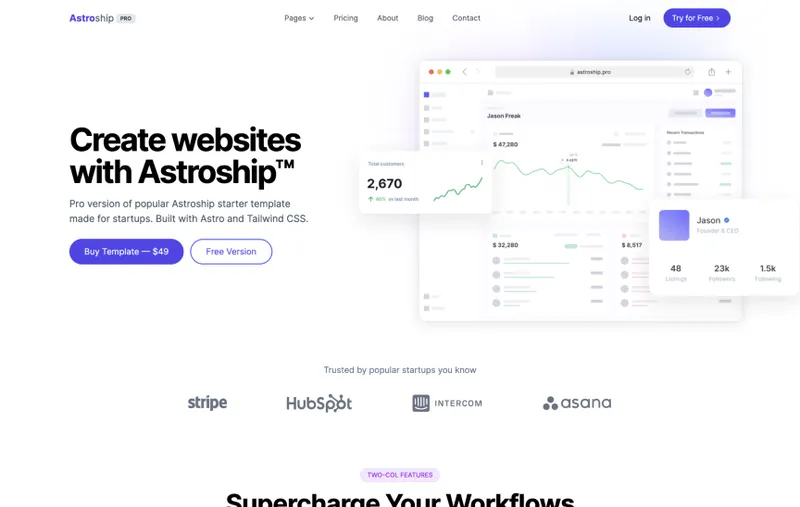 Web3Templates 的 AstroShip 主题