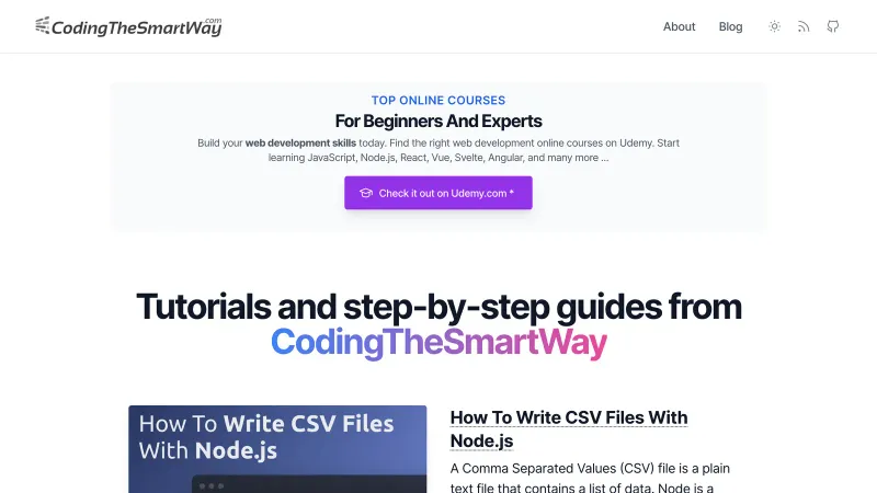 CodingTheSmartWay.com