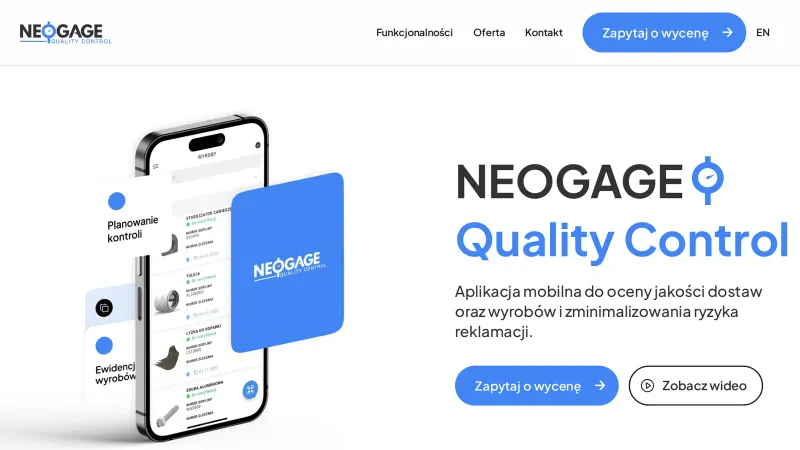NEOGAGE Quality Control