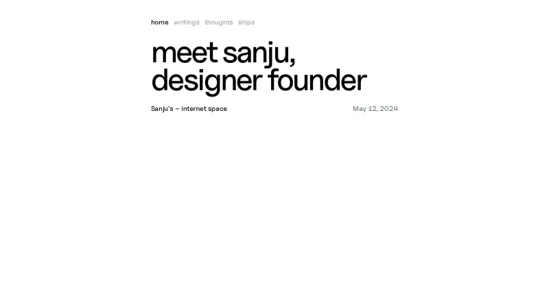 Sanju's Space